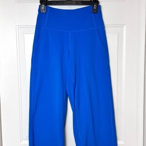 Lululemon Align High-Rise Wide-Leg Cropped Pants in Blue. EUC Size 6